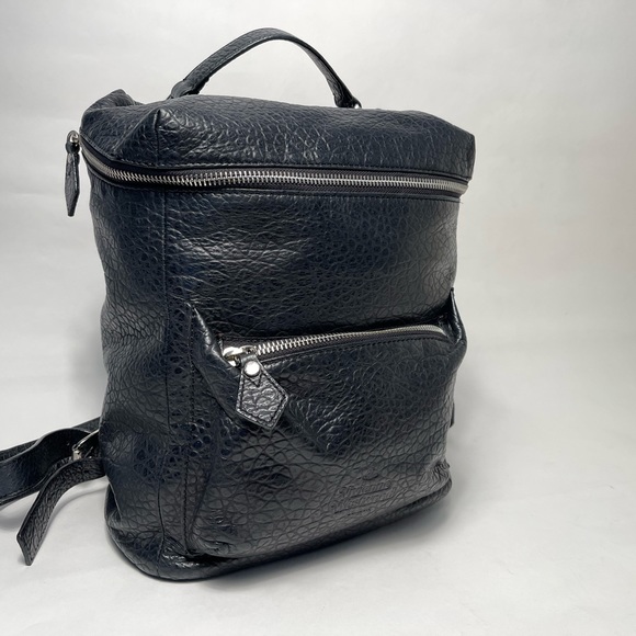 Vivienne Westwood UNISEX BLACK BUBBLE GRAINY LEATHER